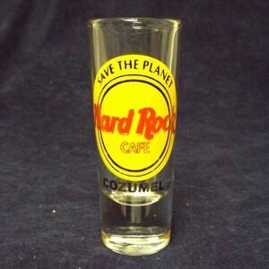 Hard Rock Cafe "Save the Planet" Double Shot Glass Cozumel
